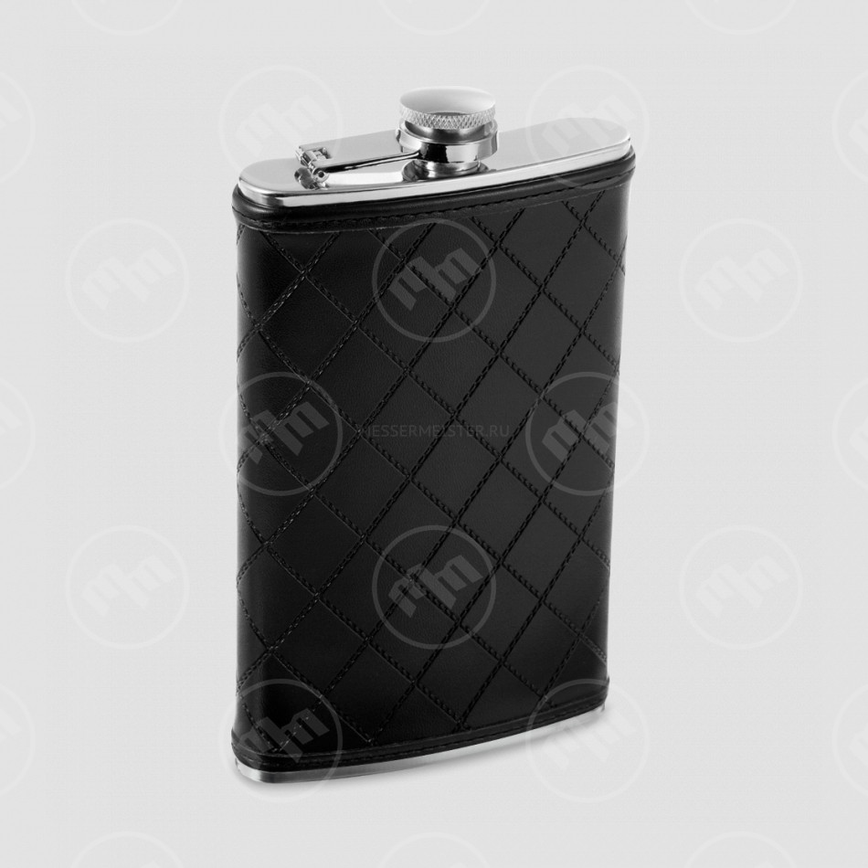 Фляга, 270 мл, сталь, черный, S. QUIRE, Италия