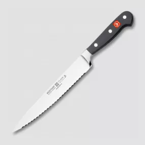 Нож для тонкой нарезки мяса с зубчатой кромкой 20 см, серия Classic, WUESTHOF, Золинген, Германия, WUESTHOF (Германия)