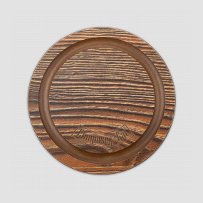 Подставка под кружку Бирдекель, круглая, диам. 95 мм, ясень рибейра, серия Fashion, ComposeEat, Россия, Кухонные аксессуары COMPOSE EAT