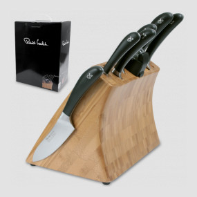 Набор из 6 ножей + точилка, на деревянной подставке, серия Signature, ROBERT WELCH, Великобритания, Наборы кухонных ножей ROBERT WELCH