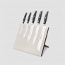 Набор кухонных ножей, 7 штук, на магнитной композитной подставке ComposeEat (светлое дерево), серия Manhattan, ARCOS, Испания