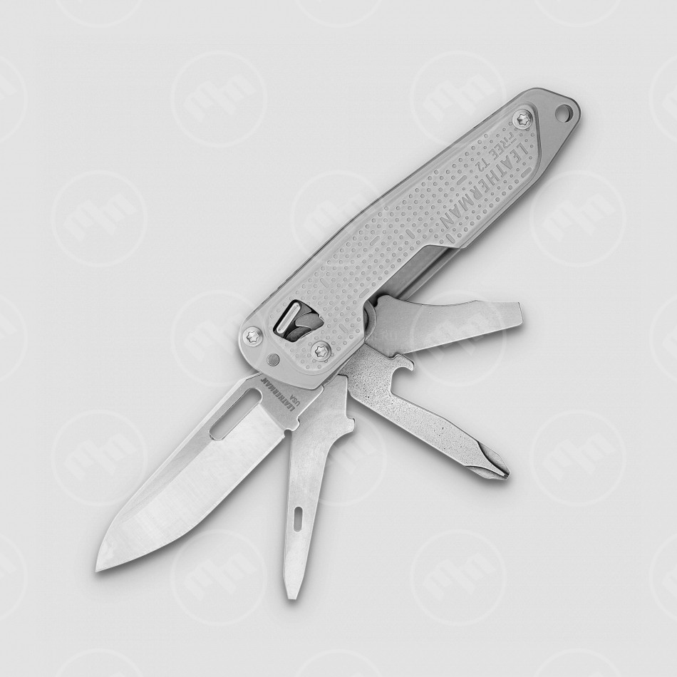 Мультитул Leatherman FREE T2, 8 инструментов, цвет: стальной, материал : нержавеющая сталь, LEATHERMAN, США