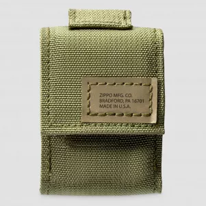 Чехол для зажигалки с фиксатором на ремень, зеленый, ZIPPO, США, Аксессуары к зажигалкам ZIPPO