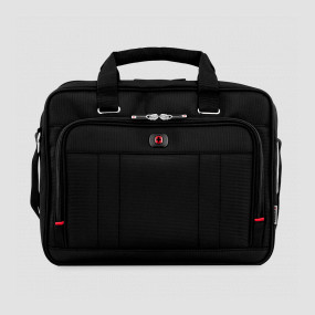 Сумка для ноутбука 16 Acquisition, размер: 34 х 41 х 15 см, материал: полиэстер 1680D, пвх, цвет: черный, WENGER, Швейцария, Сумки