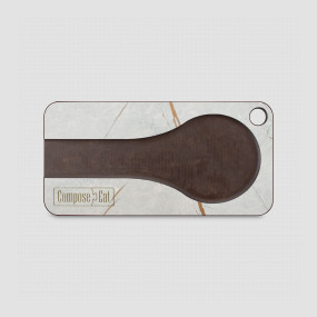 Подставка кухонная под ложку, 20 х 10см, мраморный Грейс, композитный материал, серия ProFashion, ComposeEat, Россия, Столовые приборы и сервировка