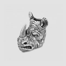 Бусина на темляк Носорог, BLACK RAVEN, Россия, BLACK RAVEN (Россия)