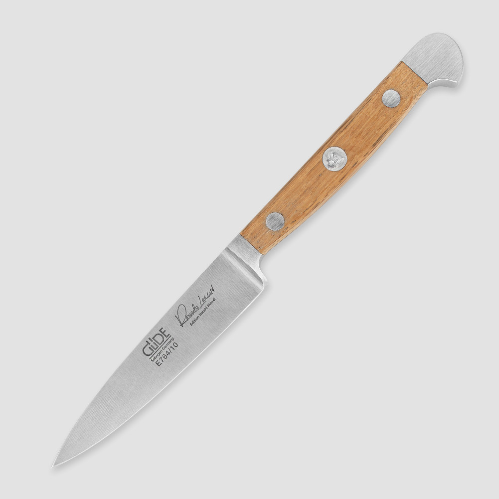 Нож универсальный 10 см, ручка из дуба, серия Alpha Fasseiche, GUDE, Золинген, Германия