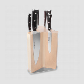 Набор из 6-ти кухонных ножей на подставке из бука, серия Ikon, WUESTHOF, Золинген, Германия, Наборы ножей 6 предметов