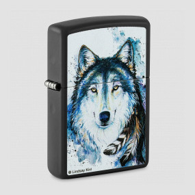 Зажигалка бензиновая Feed the Good Wolf, ZIPPO, США, Зажигалки