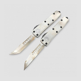 Набор ножей автоматических фронтальных выкидных UlTX-85 Hellhound + Warhound, 7,9 см, MICROTECH, США, 