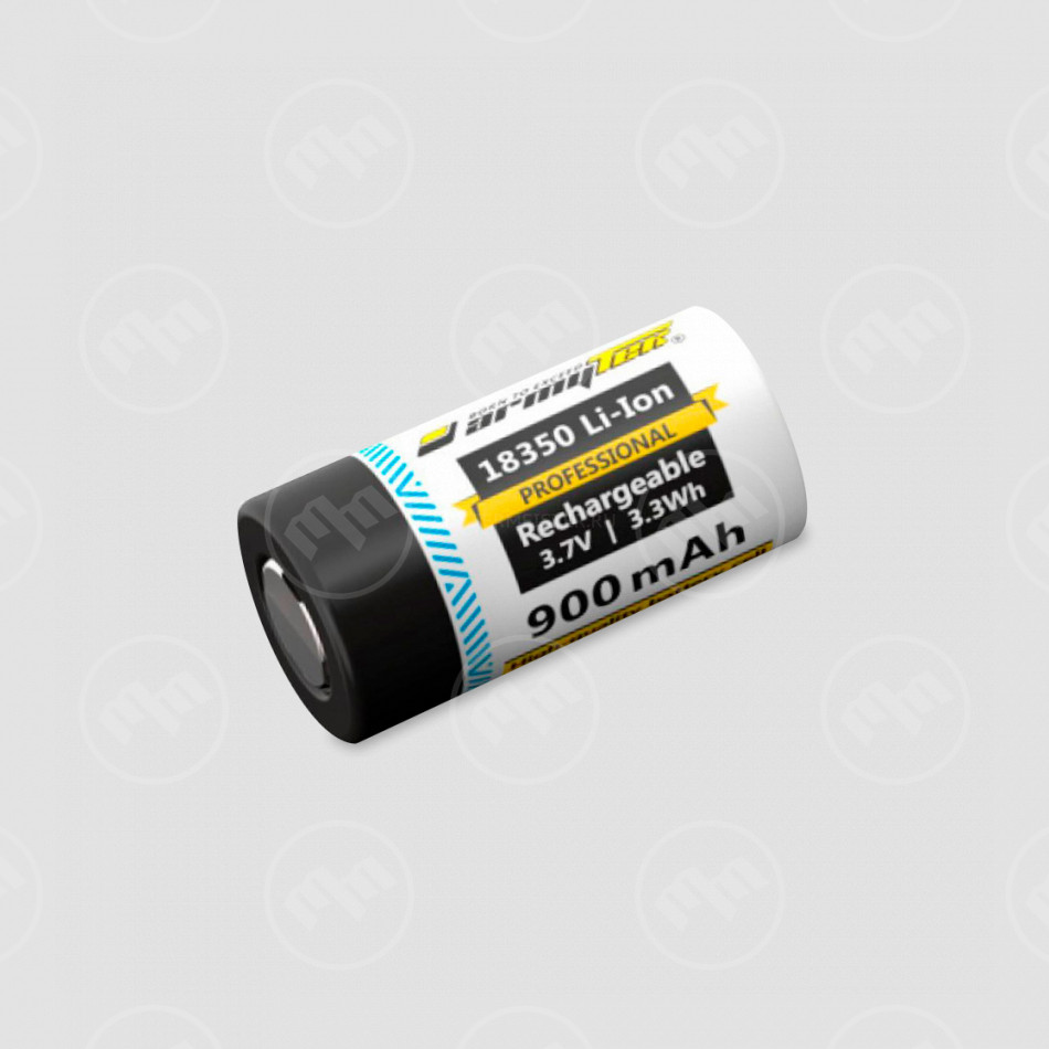Аккумулятор незащищенный 18350 Li-Ion 900 mAh, ARMYTEK, Канада