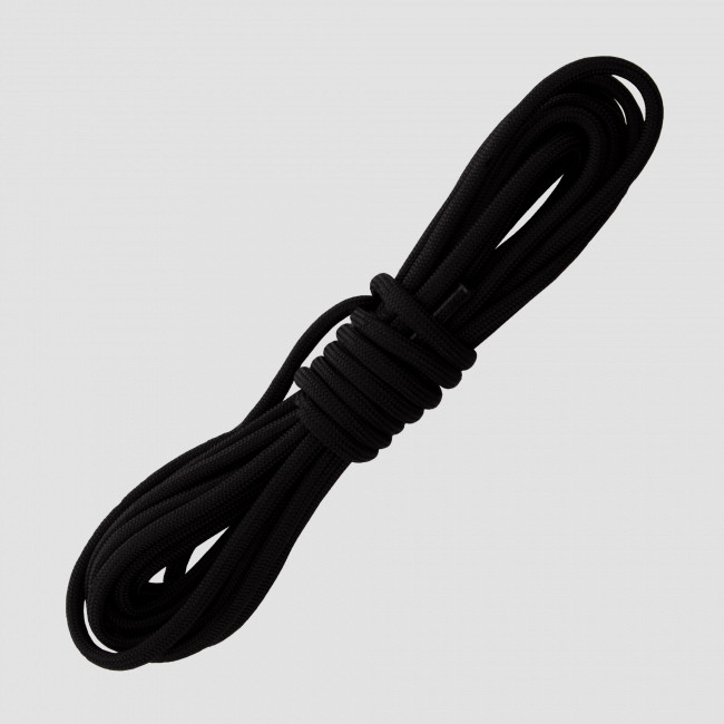 Шнурки из паракорда, 180 см, черный, CORD, Россия