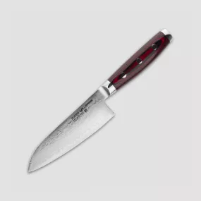 Нож кухонный Сантоку 12,5 см, Santoku, дамасская сталь, серия GOU 161, YAXELL, Япония, YAXELL SUPER GOU