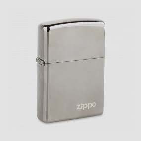 Зажигалка ZIPPO Classic с покрытием Black Ice, латунь/сталь, чёрная, глянцевая, ZIPPO, США, Зажигалки
