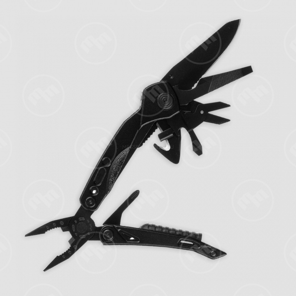 Мультитул, 13 инструментов, цвет черный, STINGER, Россия