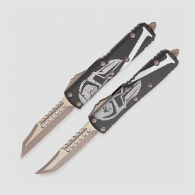 Набор ножей автоматических фронтальных выкидных UlTX-85 Hellhound + Warhound, 7,9 см, MICROTECH, США, 
