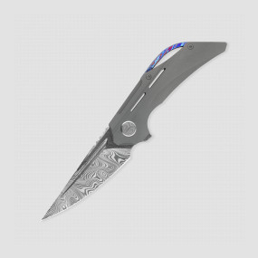 Нож складной Vigil, 8,3 см, BESTECH KNIVES, Китай, Складные ножи из дамасской стали