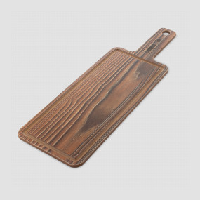 Доска композитная с желобом для сервировки и подачи, 36х12см, ясень рибейра, серия ProFashion, ComposeEat, Россия, Сервировочные доски COMPOSE EAT