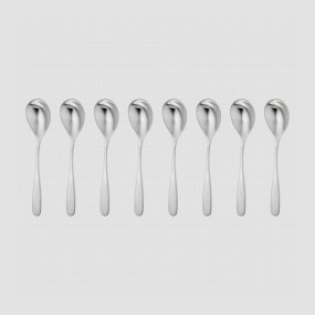 Набор кофейных ложек, 8 штук, матовая сталь 18/10, серия Stanton Satin, ROBERT WELCH, Великобритания, Stanton Satin ROBERT WELCH