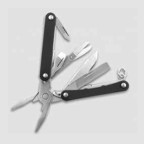 Мультитул брелок для ключей Leatherman Squirt PS4, 9 инструментов, материал: нержавеющая сталь, цвет: черный, LEATHERMAN, США, LEATHERMAN (США)