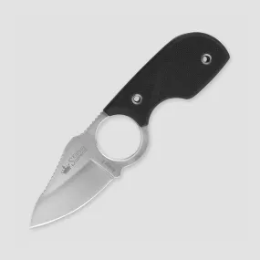 Нож с фиксированным клинком Amigo-X, Satin, сталь D2, черный, KIZLYAR SUPREME, Россия, 