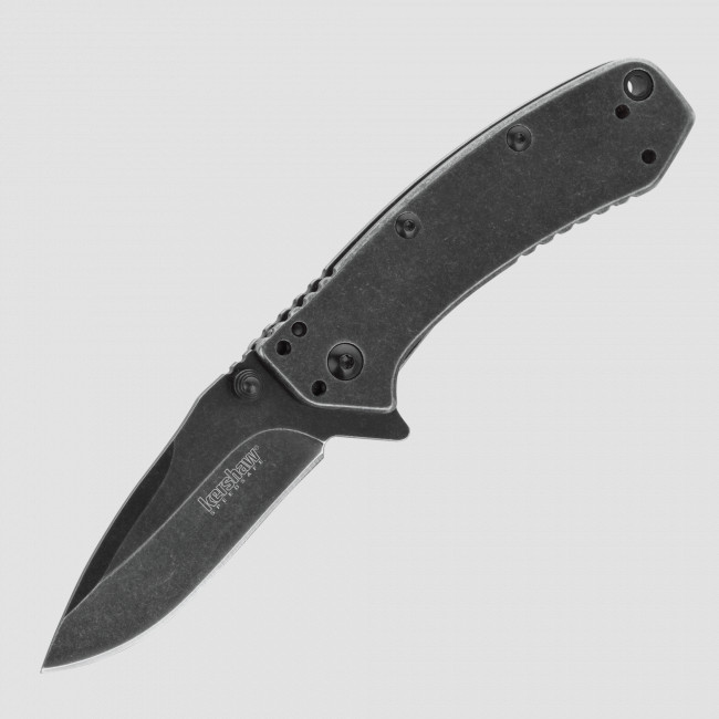 Нож полуавтоматический складной Cryo BlackWash, 7 см, KERSHAW, США