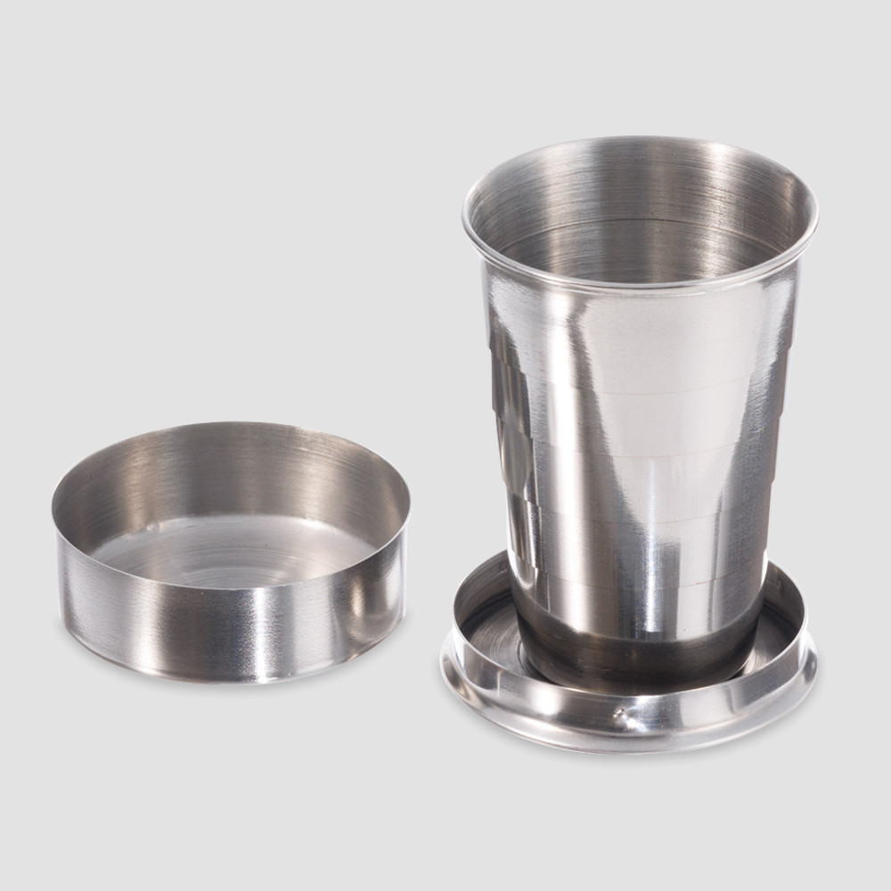 Стакан складной, 60 мл, сталь, серебристый, S. QUIRE, Италия