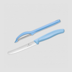 Набор из овощечистки и столового ножа Swiss Classic Trend Colors, VICTORINOX, Швейцария, Наборы нож + овощечистка