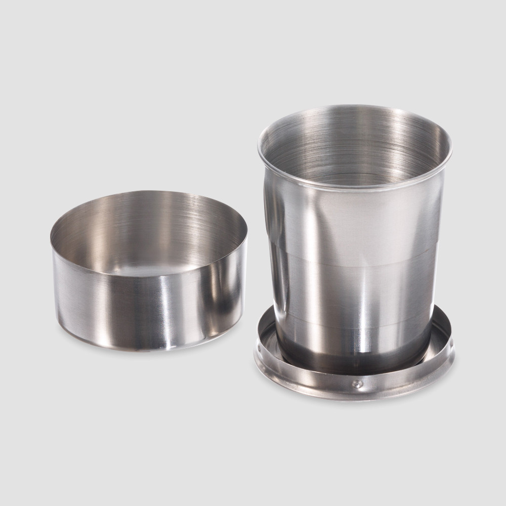 Стакан складной, 150 мл, сталь, серебристый, S. QUIRE, Италия