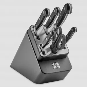 Набор из 5-ти ножей и ножниц в подставке, цвет антрацит, серия Professional S, ZWILLING J.A. HENCKELS, Германия, Наборы ножей в подставках