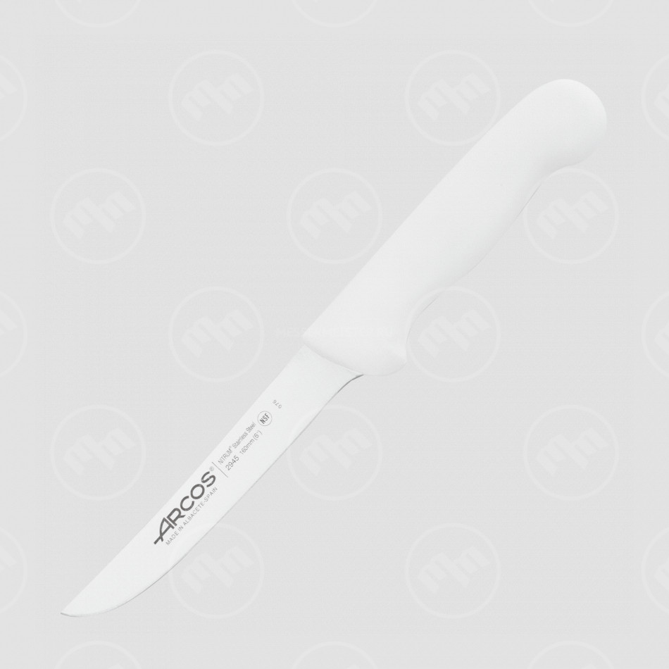 Нож кухонный обвалочный 16 см, рукоятка - белая, серия 2900, ARCOS, Испания