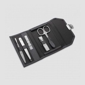 Набор маникюрный в кожанном футляре, 5 предметов, PREMAX, Италия, PREMAX (Италия)