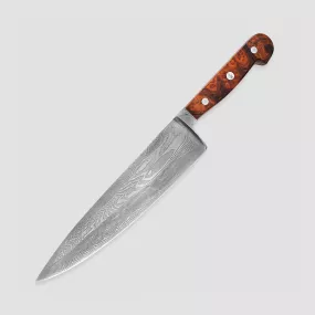Профессиональный поварской кухонный нож Шеф 21 см, серия Damaskus, GUDE, Золинген, Германия, Эксклюзивные кухонные ножи