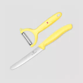 Набор из овощечистки и столового ножа Swiss Classic Trend Colors, VICTORINOX, Швейцария, Ножи для овощей Victorinox