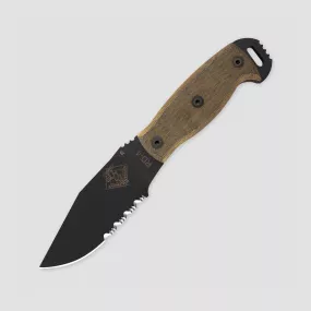Нож с фиксированным клинком RD-4 Black Micarta, 11,4 см, ONTARIO, США, Фиксированные ножи ONTARIO