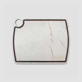 Доска разделочная c желобом, 29х22см, мраморный Грейс, композитный материал, серия Fashion, ComposeEat, Россия, COMPOSE EAT (Россия)
