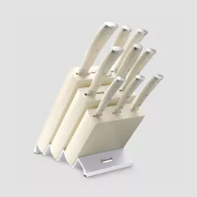 Набор кухонных ножей 9 предметов в подставке, серия Ikon Cream White, WUESTHOF, Золинген, Германия, Наборы кухонных ножей WUESTHOF