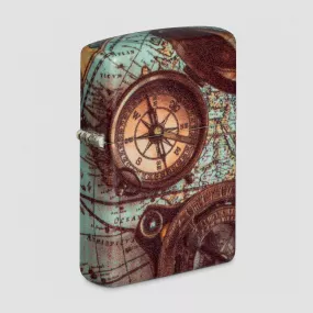Зажигалка бензиновая Compass Design, ZIPPO, США, Зажигалки ZIPPO