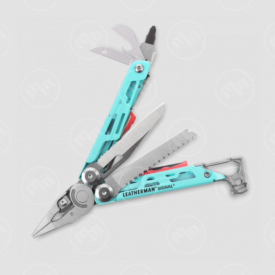 Мультитул Signal, 19 инструментов, цвет голубой, LEATHERMAN, США