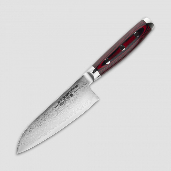 Нож кухонный Сантоку 12,5 см, Santoku, дамасская сталь, серия GOU 161, YAXELL, Япония