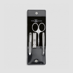 Набор маникюрный в кожаном футляре, цвет черный, 4 предмета, Twinox, ZWILLING J.A. HENCKELS, Германия, Маникюрные наборы ZWILLING