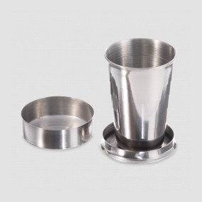 Стакан складной, 60 мл, сталь, серебристый, S. QUIRE, Италия, S.QUIRE (Италия)