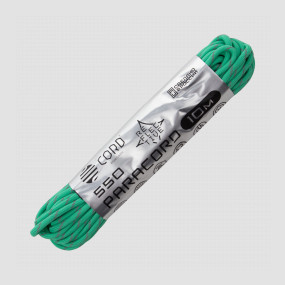 Паракорд 550 световозвращающий teal, 10 м, серия Cord 550, CORD, Россия, CORD (Россия)