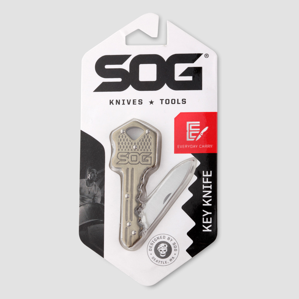 Нож - брелок cкладной Key Knife Brass, 3,8 см, SOG, США