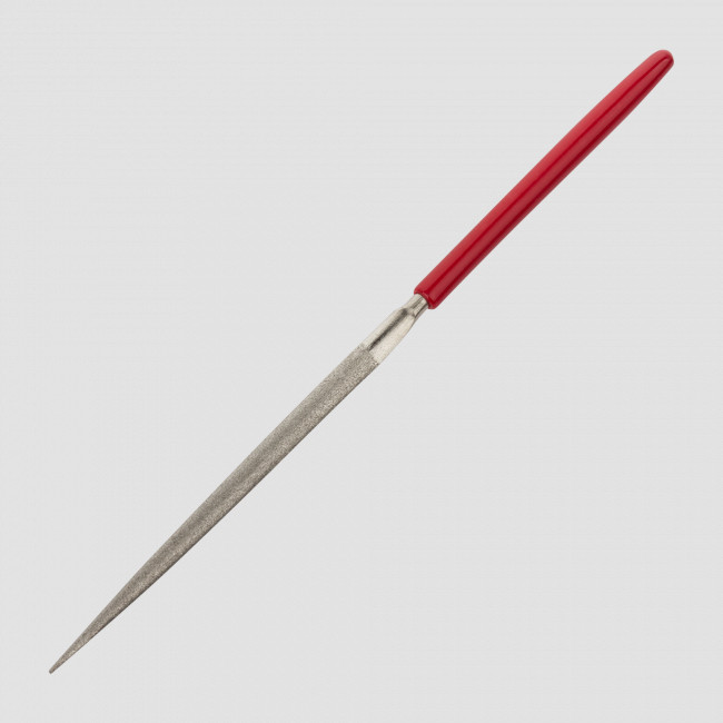 Надфиль алмазный с каплевидным сечением Pippin, Fine Grit (600), цвет: красный, серия Knife sharpeners, EZE-LAP, США