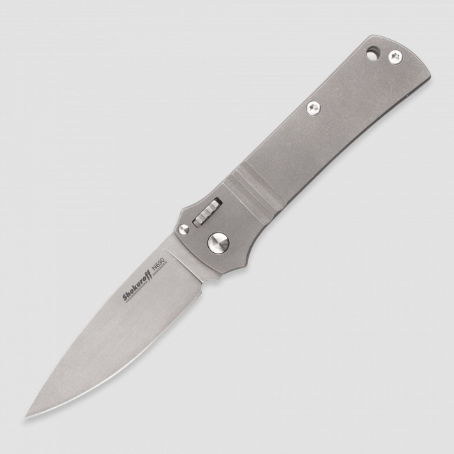 Нож автоматический складной М2103, 8,9 см, SHOKUROFF KNIVES, Россия