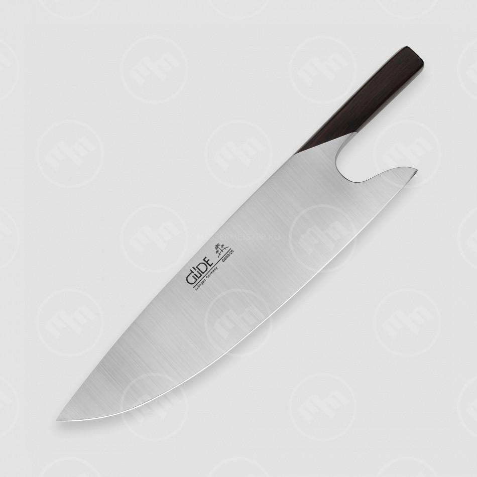 Профессиональный поварской кухонный нож Шеф 26 см, ручка из дерева, в подарочной коробке, серия The Knife, GUDE, Золинген, Германия