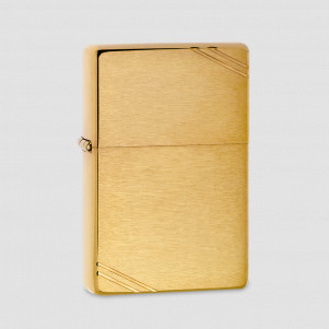 Зажигалка Vintage 1937 Brushed Brass, ZIPPO, США, Зажигалки ZIPPO