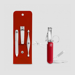 Набор маникюрный, 5 предметов, красный, серия Twinox, ZWILLING J.A. HENCKELS, Германия, ZWILLING J.A. HENCKELS (ГЕРМАНИЯ)