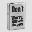 Зажигалка ZIPPO Don't worry, be happy, ZIPPO, США_00781250009508309464.jpg
